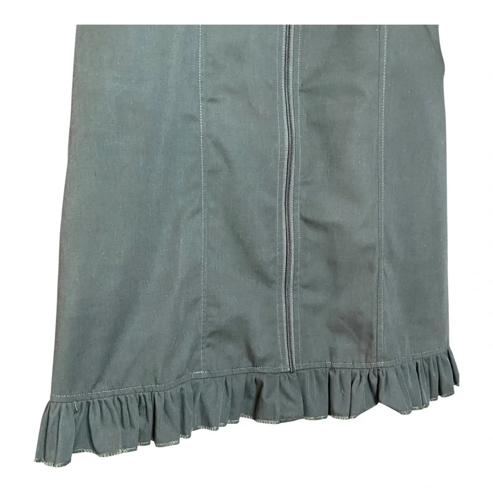 Olive Green Military-Inspired Dress Top Gun - Picture 7 of 13